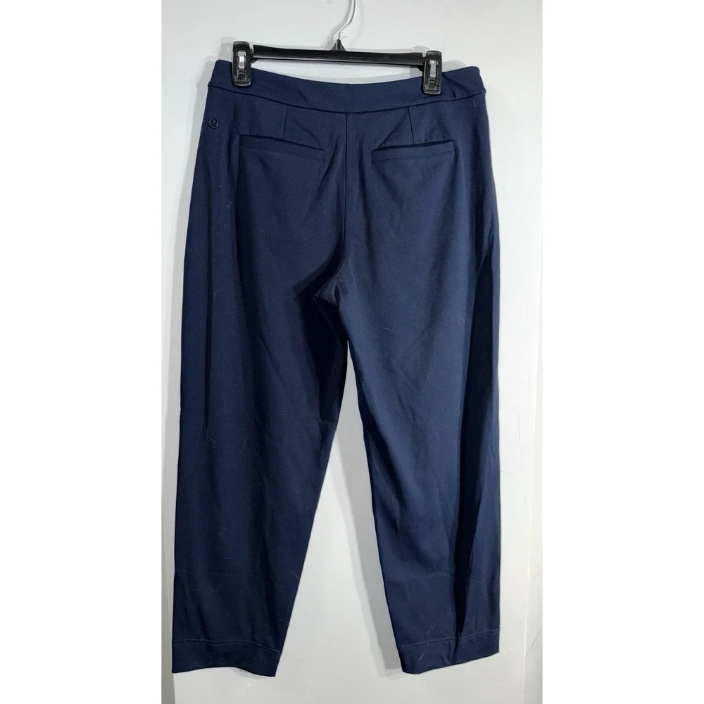 Lululemon Tapered Leg Mid Rise Pant 7/8 Length Luxtreme women's medium navy - Picture 3 of 7